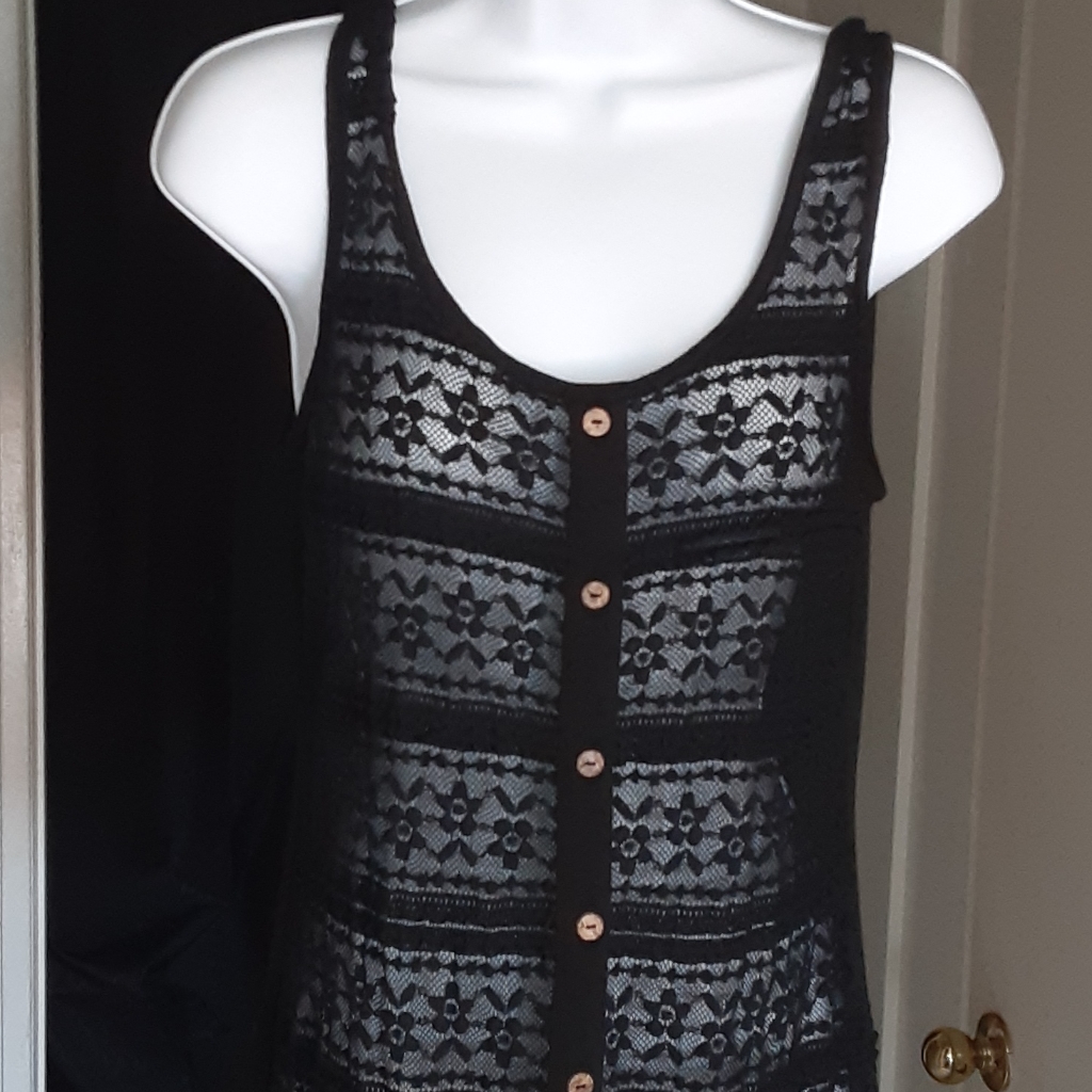 Zenana Outfitters Lace Paneled Top.